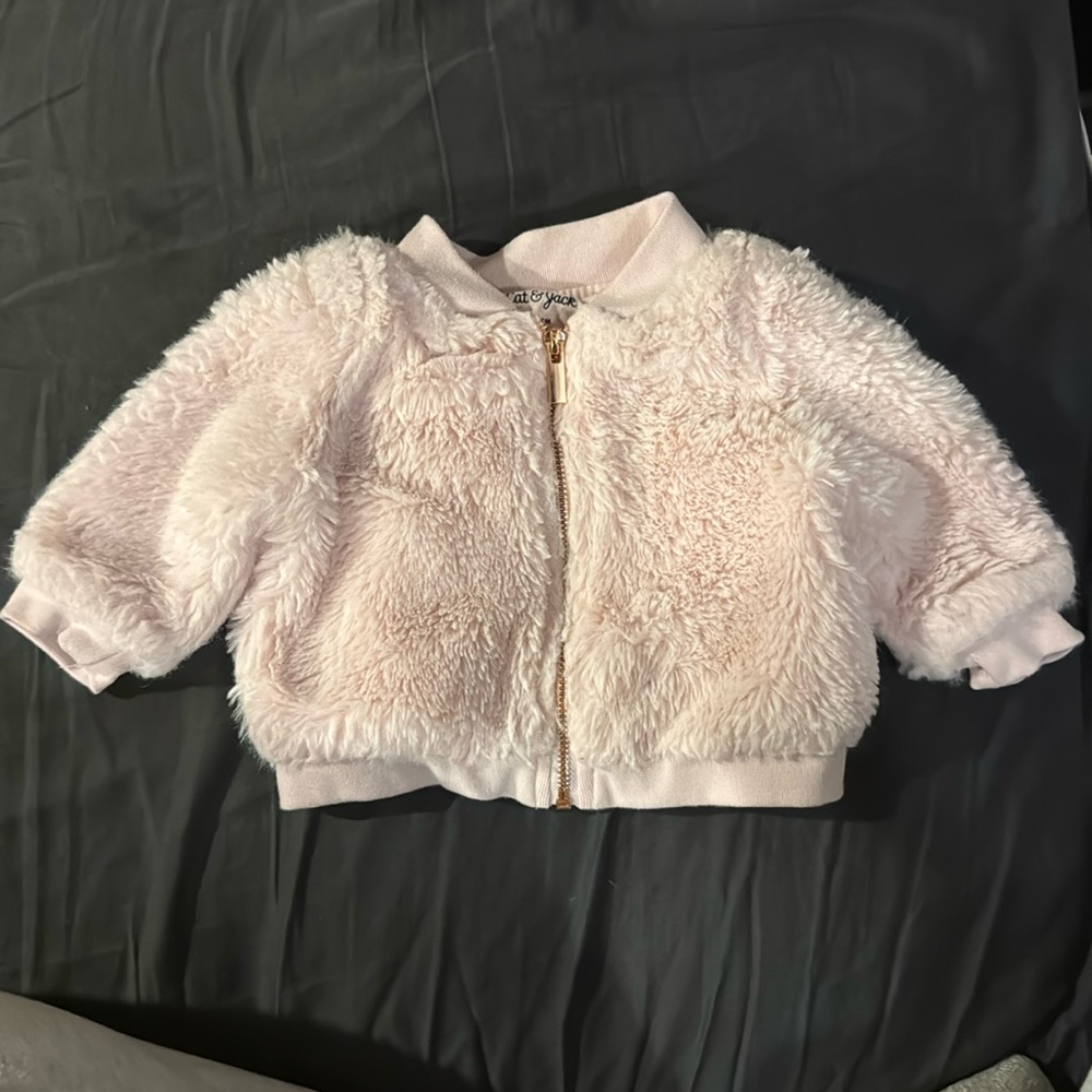 Cat and jack 
Light pink fur coat